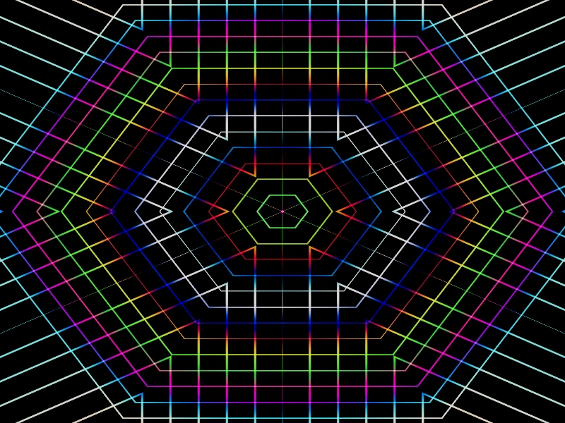 Kaleidoscope distortion example