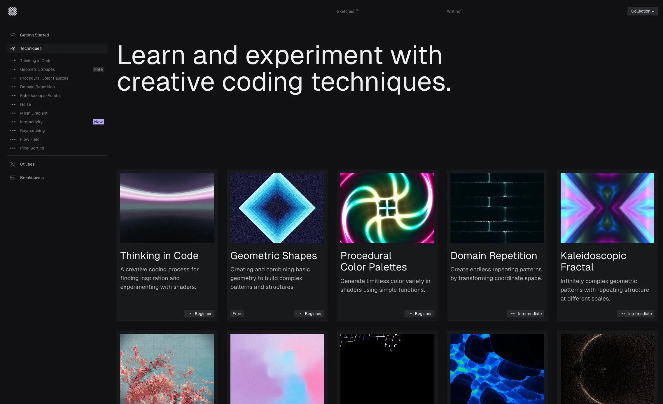 New Fragments Dashboard