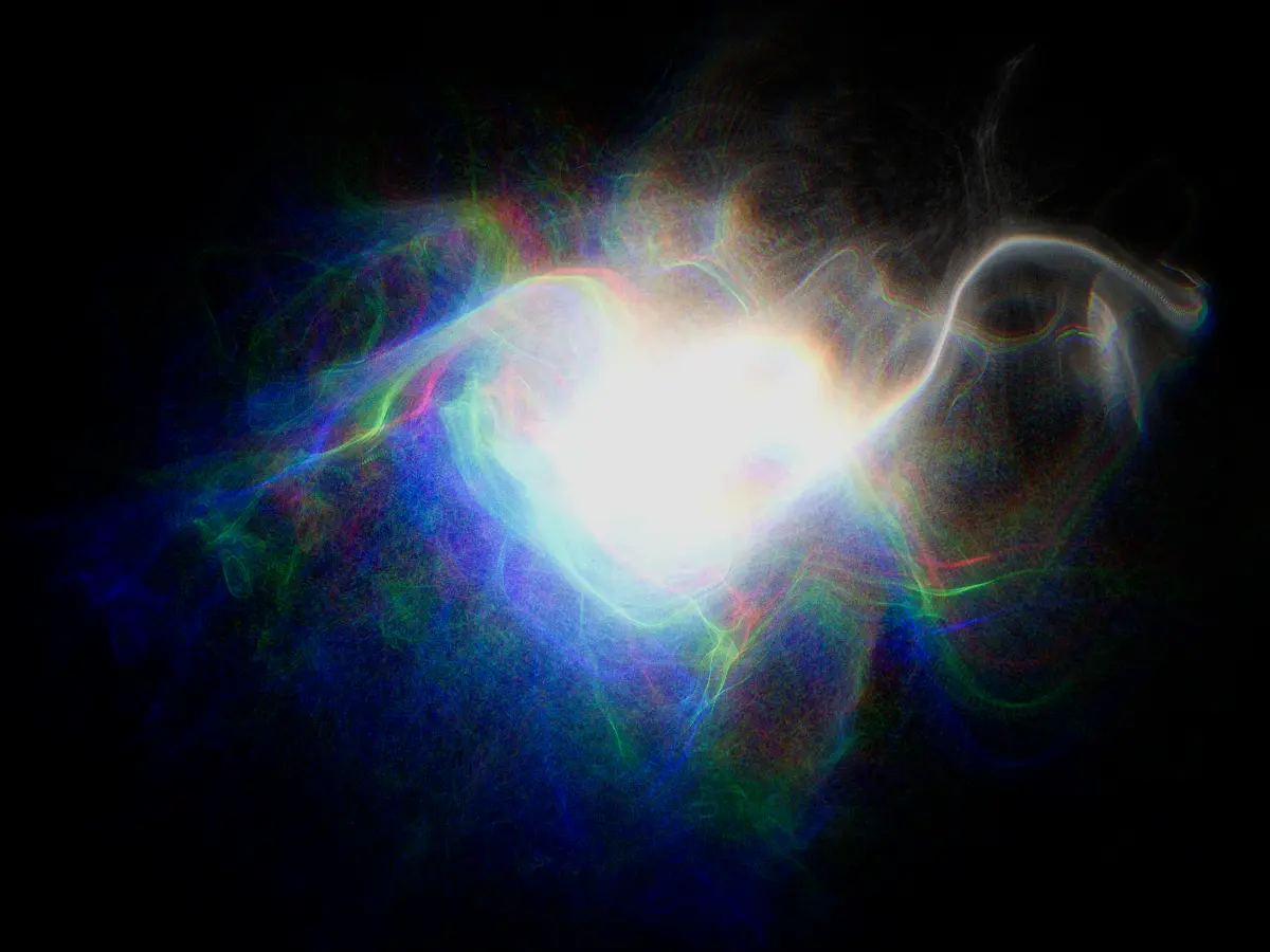 Output of the chromatic aberration